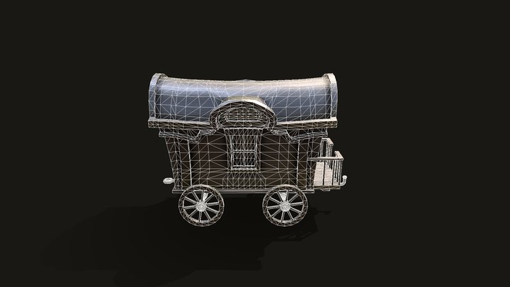 Circus Cart 3D Model