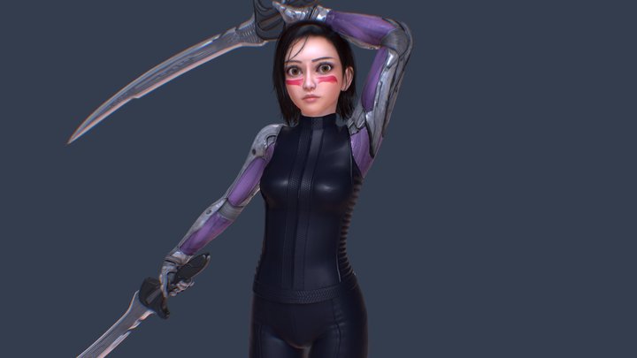 Alita Battle Angel - Gunnm Gally 3D Model