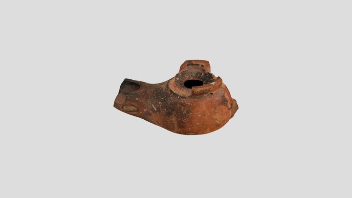 Late Hellenistic Lamp 3D Model