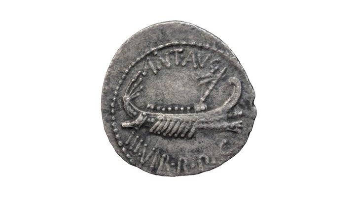 Denario de Marco Antonio (32-31 a.C.) 3D Model