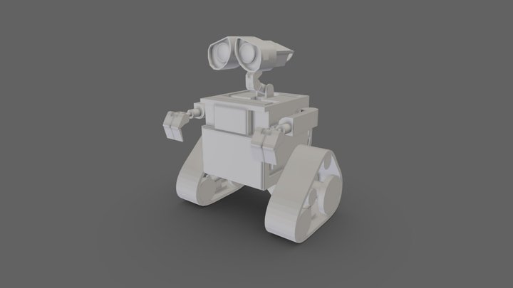 WALL-E Blockout (Rigging final) 3D Model