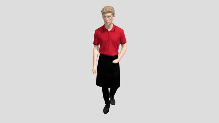 Red Polo Waiter