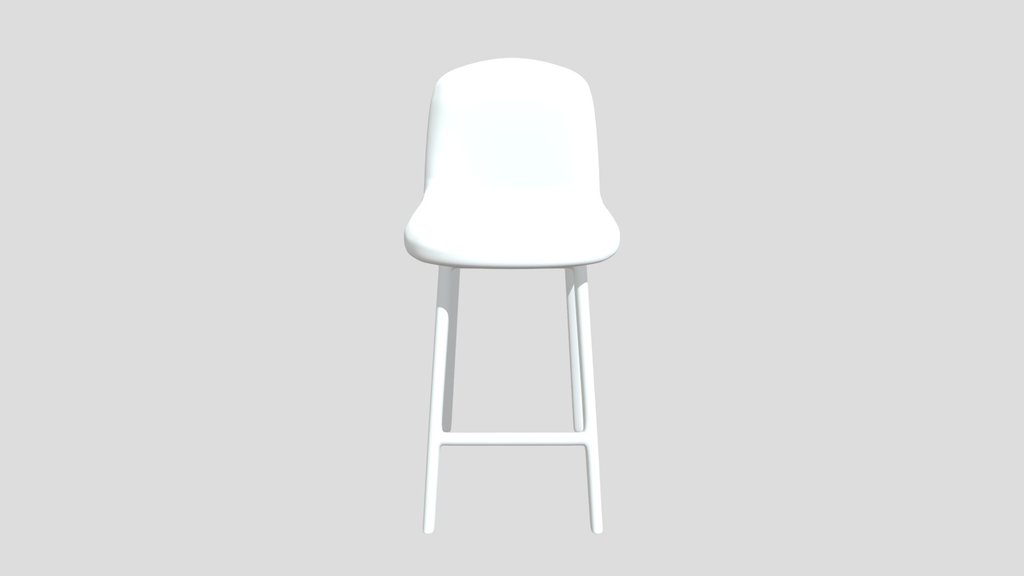 Denim Dark Wood High Bar Stool