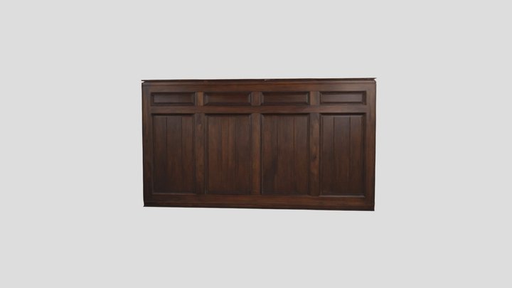 Wooden Panel - Textured 3D Model (PBR Ready) 3D Model