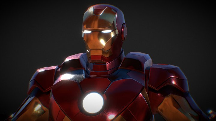 Iron-man-with no rig 3D Model