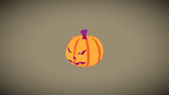 Halloween Pumpkin 3D Model