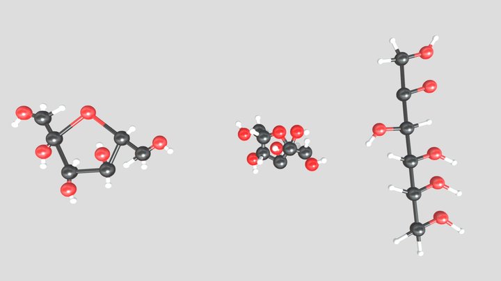 Fructose 3D Model 3D Model