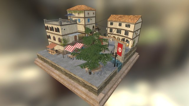 Syracuse Cityscene 3D Model