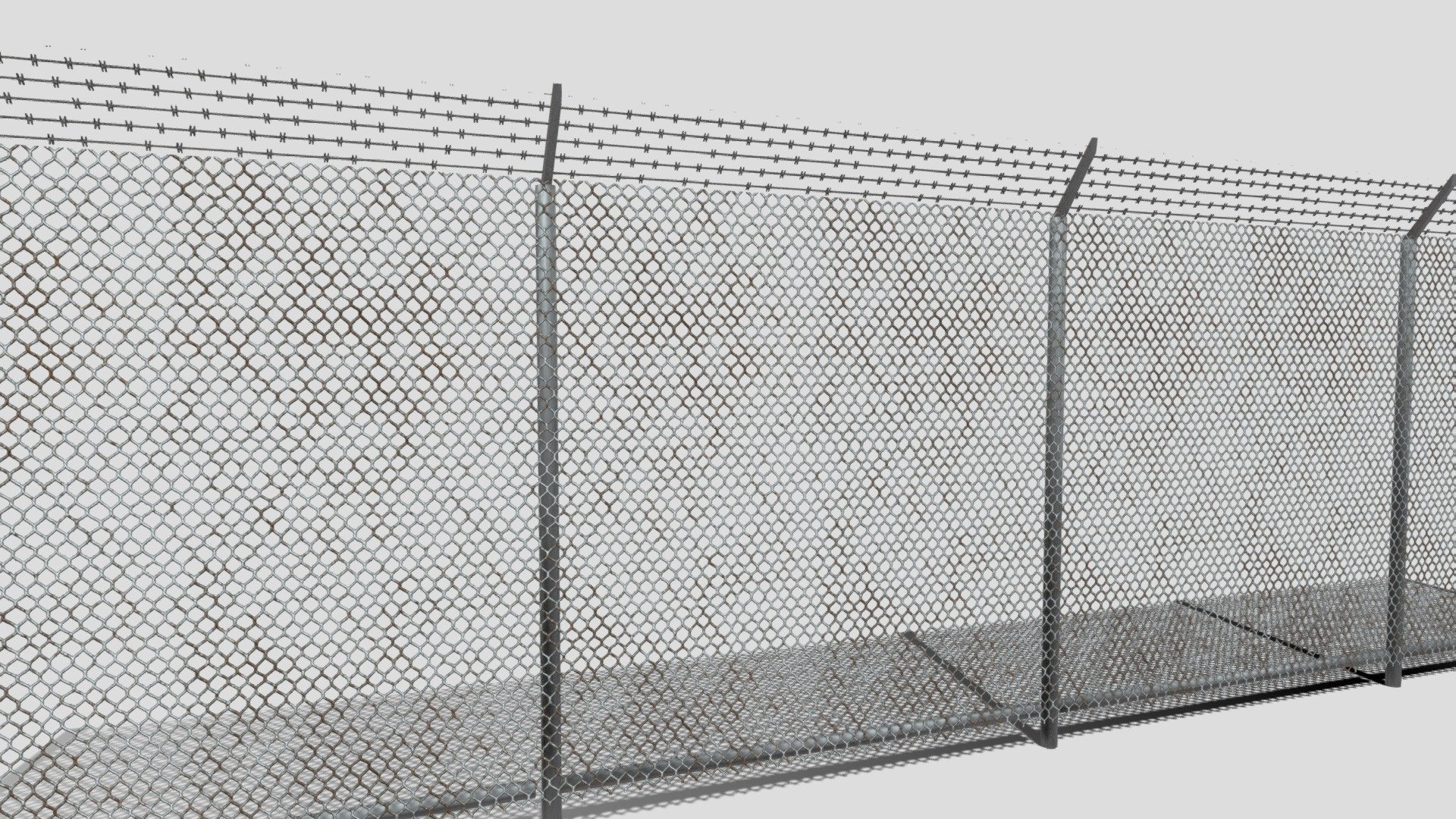 chainlink fence (tileable) - Download Free 3D model by ChoboiAssets  (@alsoliman905) [397735a]