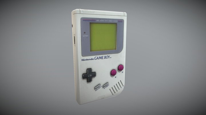 Original Nintendo Game Boy 3D Model