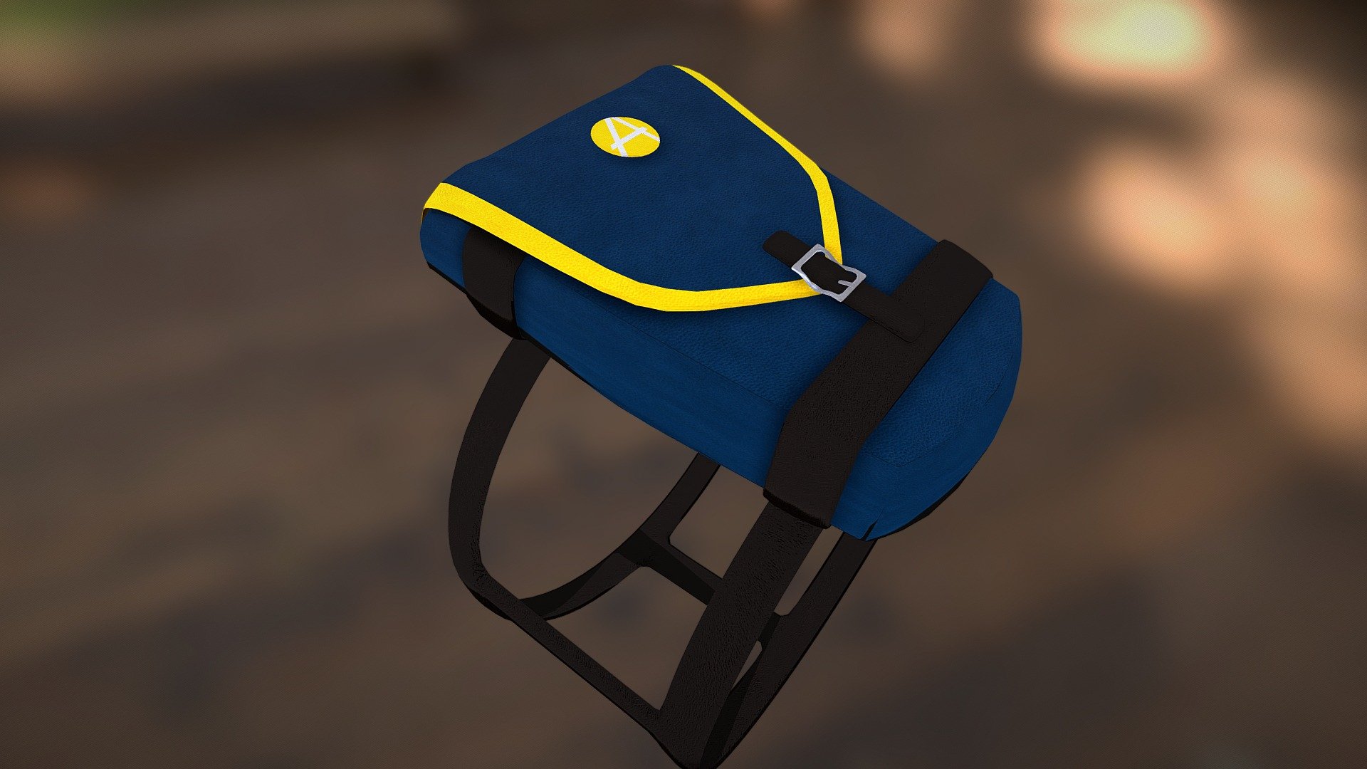 Tactical Leather Tail Bag - 3d Model By Lavinahusky [3979611] - Sketchfab