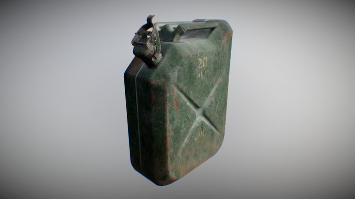 Metal Jerrycan Green