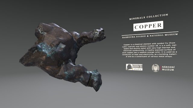mineral: COPPER 35261 A 3D Model