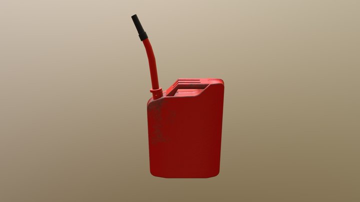 Jerry Can (Surfaced) 3D Model