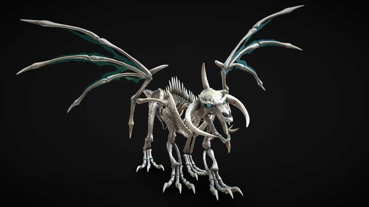 Undead Frost Wyrm 3D Model