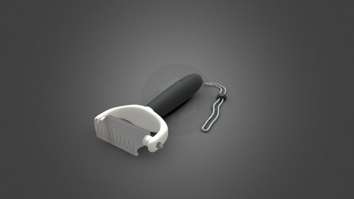 Pet Hair Removal Brush 3D Model