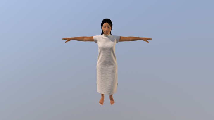 CIS106 Clothed Woman1 3D Model