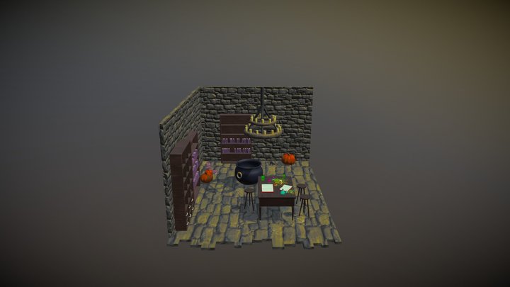 Spooky Modular Lair 3D Model