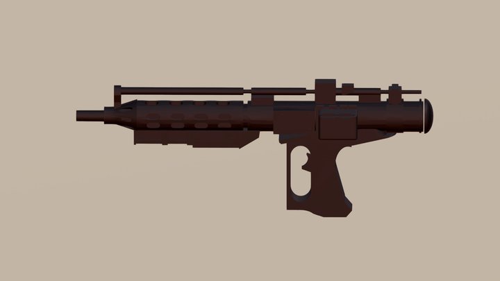 E-5 Blaster Rifle 3D Model