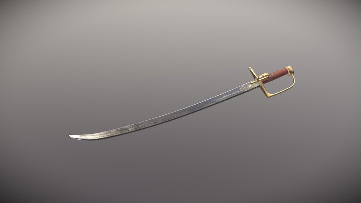 Cavalry Officer Sabre - 19th Century 3D Model