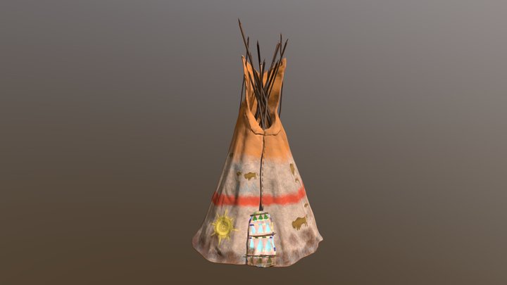 Native American Teeppee 3D Model