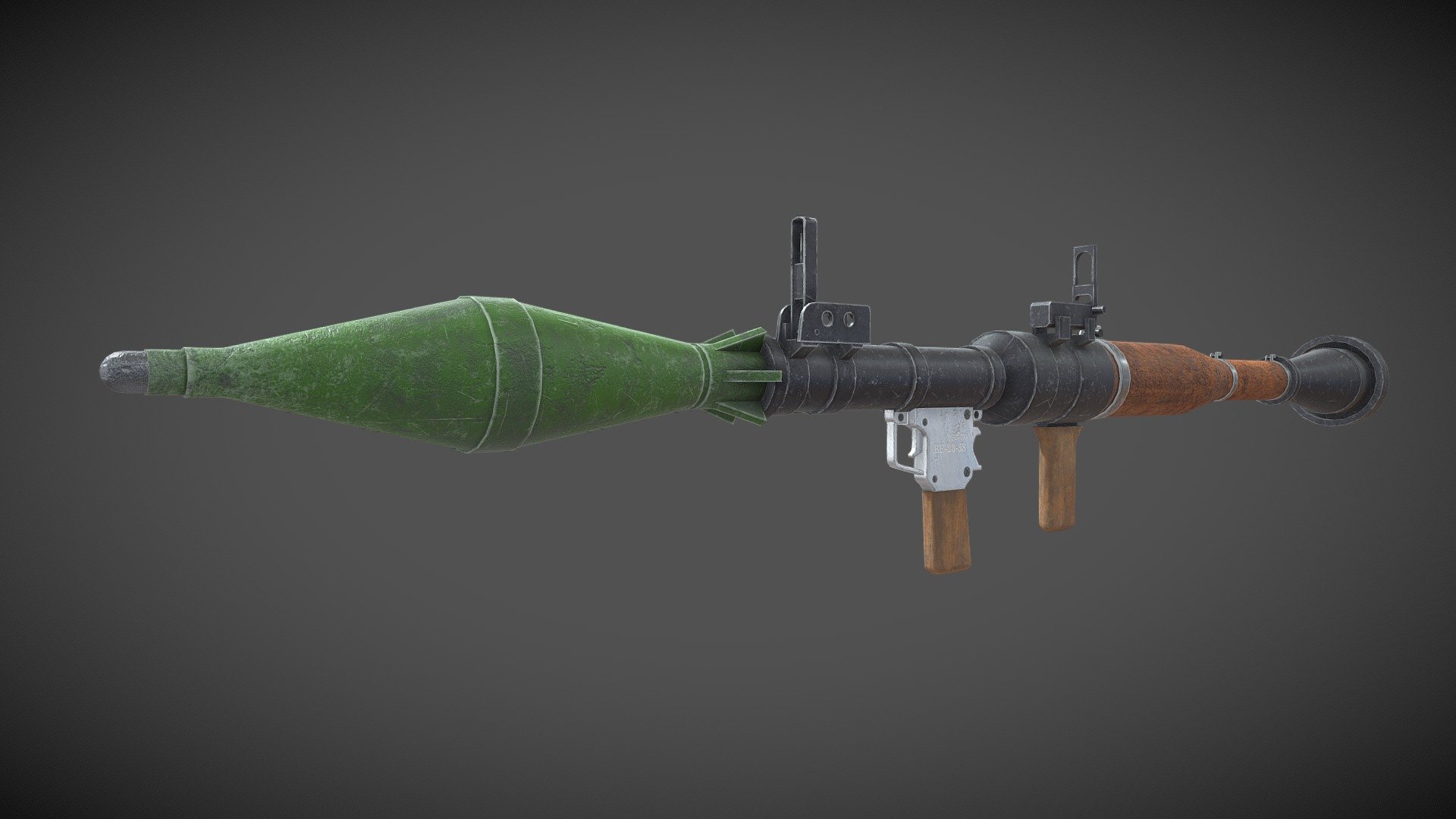 RPG-7 Rocket Launcher - 3D model by kristanvanleeuwen [3980e58] - Sketchfab