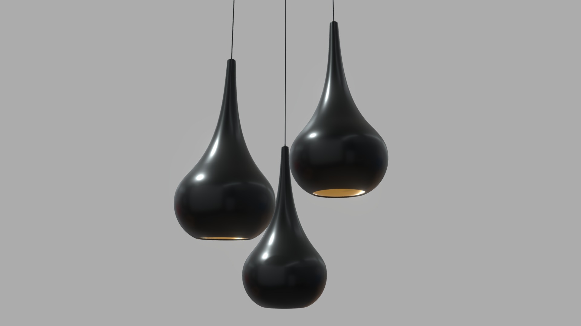 3D model Tears Drop Lamp - This is a 3D model of the Tears Drop Lamp. The 3D model is about a pair of black shoes.
