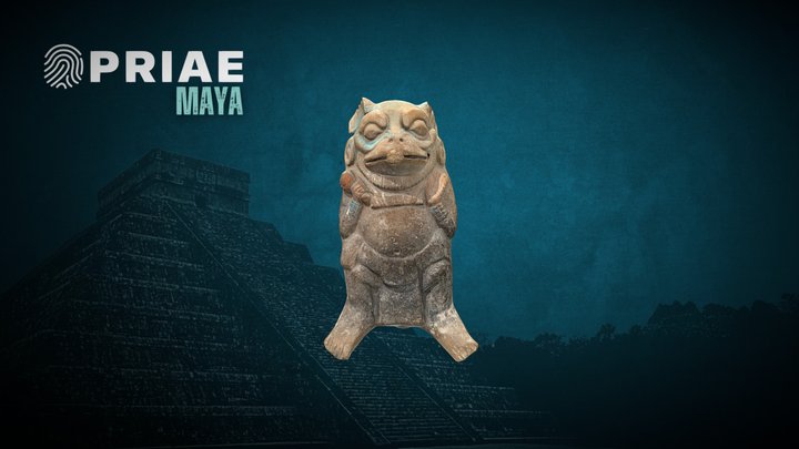MAYAN OCARINA HOCHET NAHUAL - 7th / 8th AD 3D Model