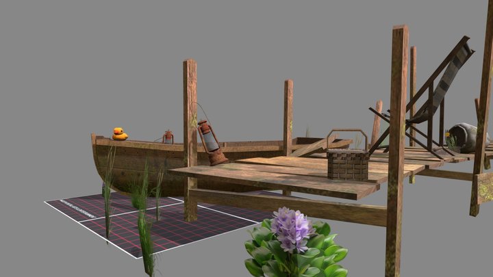 DAE 5 Finished props - Forest Loner 3D Model