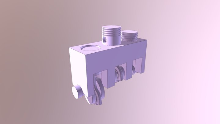 Engine Crank& Piston- Assembly 3D Model