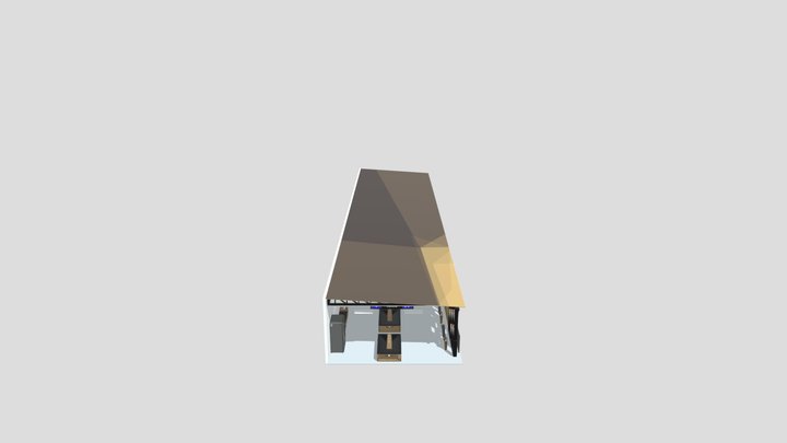 Ruang Tunggu Stasiun 3D Model