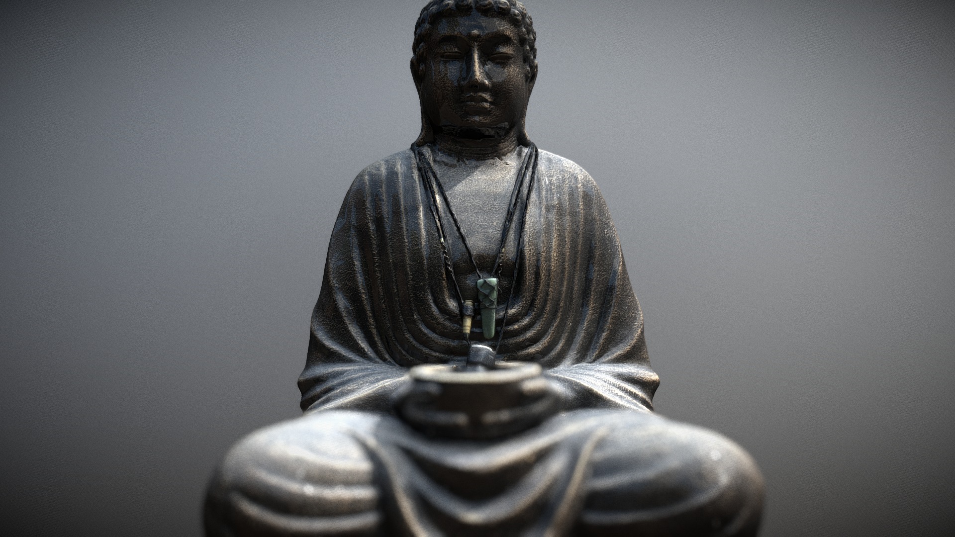 3D model Statue Buddha iPhone X - This is a 3D model of the Statue Buddha iPhone X. The 3D model is about a statue of a man.