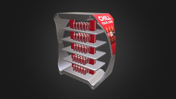 Coke Rack 3D Model