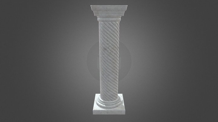 Greek Pillar 3D Model