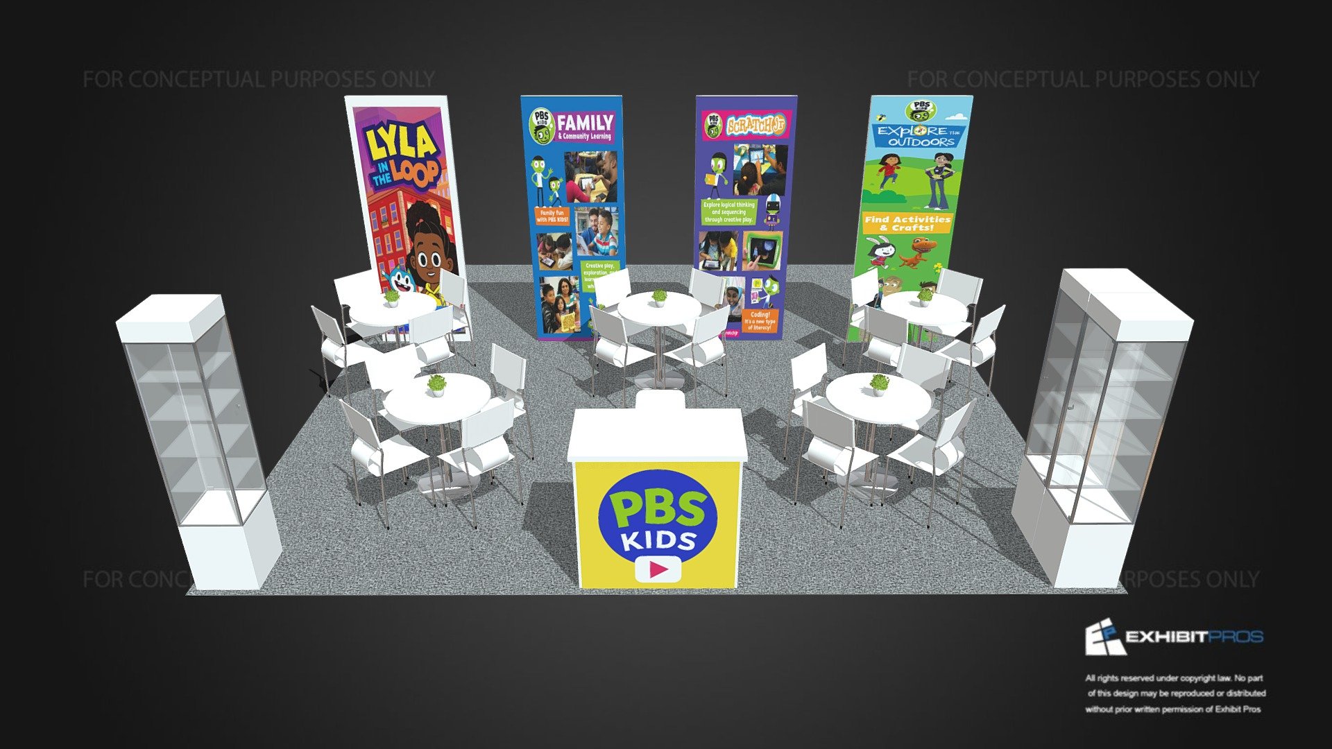 PBS Kids - 3D model by Exhibit-Pros [3987276] - Sketchfab