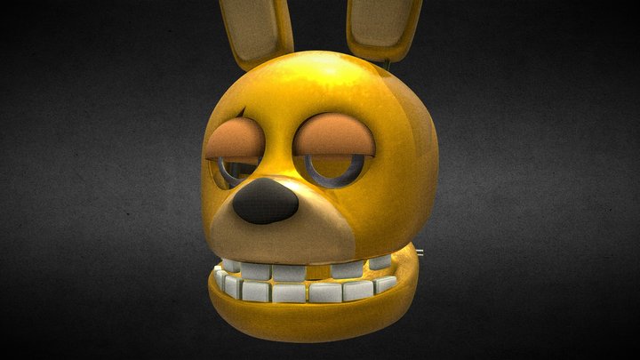 Spring-Bonnie Head (Made by Stridity) 3D Model