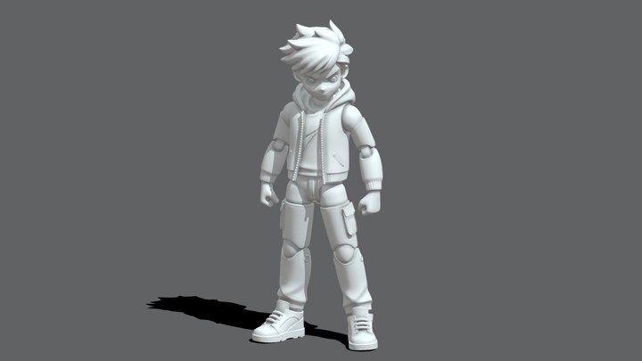 STYLISED ACTION FIGURE ARTICULATED TOY [MESHY 6]
