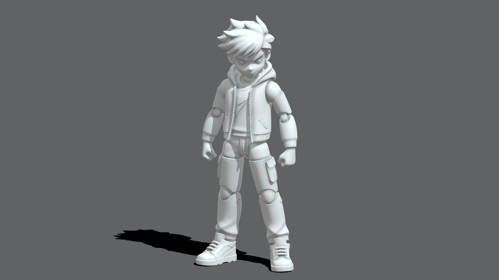 STYLISED ACTION FIGURE ARTICULATED TOY [MESHY 6]