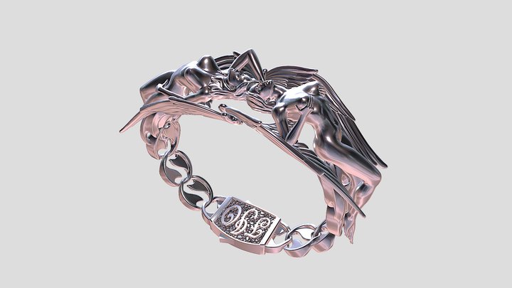 Braslet Two Angel MJ 3D Model