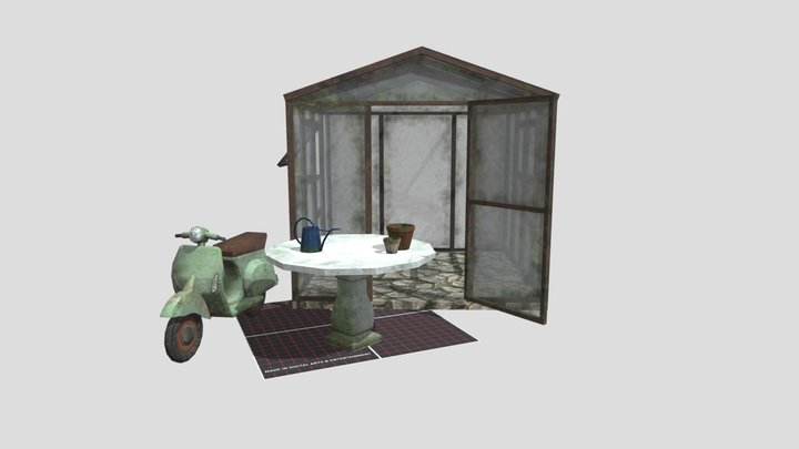 DAE 5 Finished props - Grandma House 3D Model