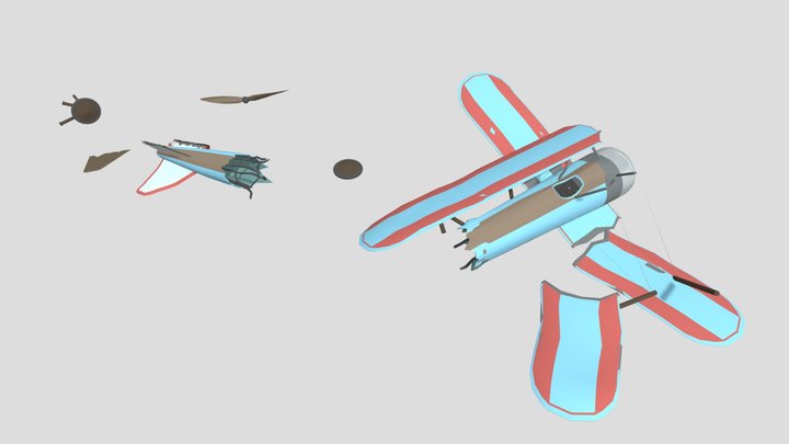 Biplane (Homework) 3D Model