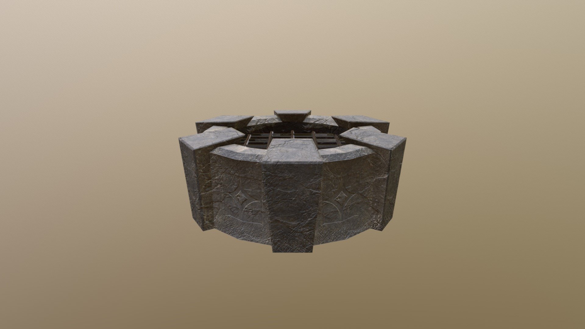 Dungeon Dwellers - Fire Pit - 3d Model By Derekbka [398da0f] - Sketchfab