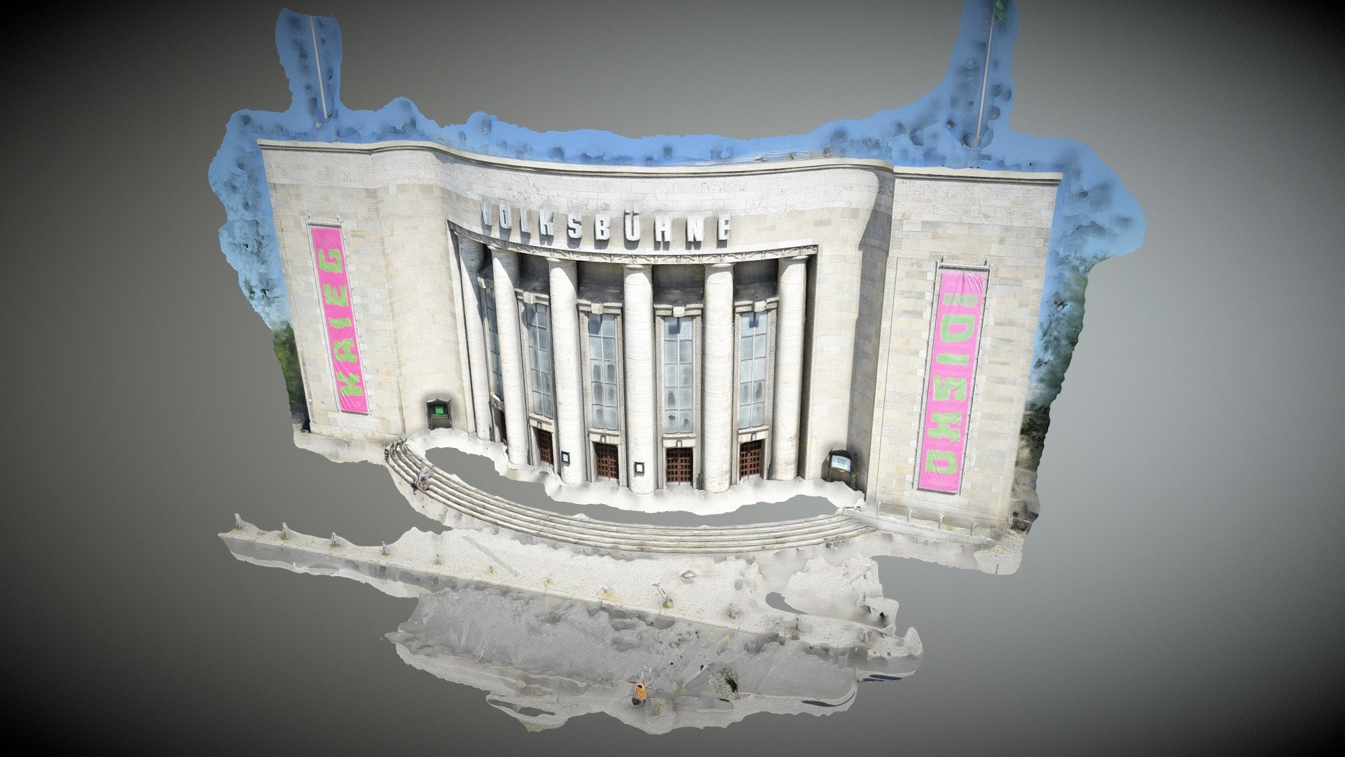 Volksbühne - Façade, Berlin. — Sketchfab embed 3D viewer