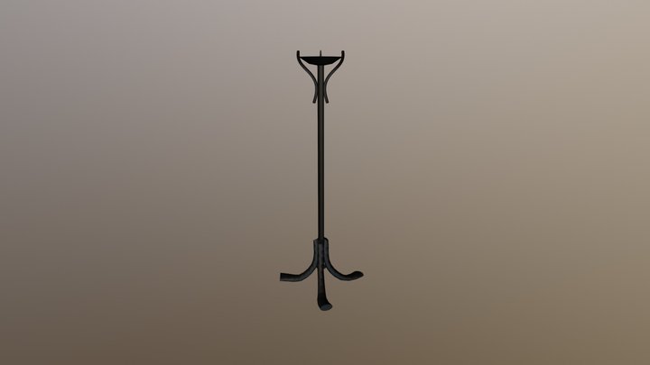 Candlestick 1 without a candle 3D Model