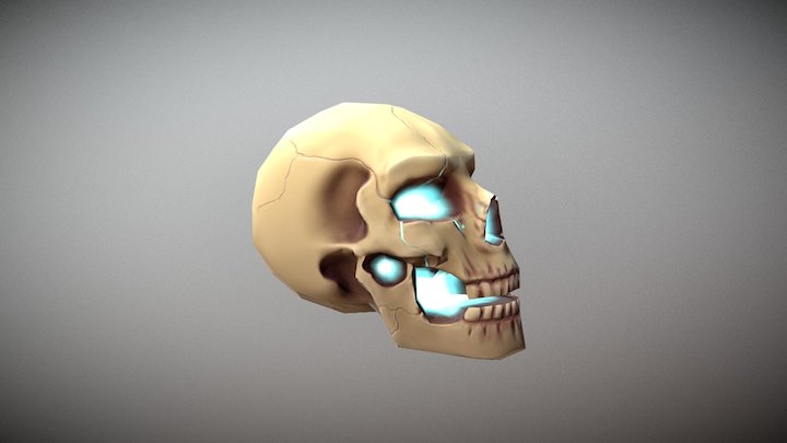 Skull Head Low - B2C3 HEAJ 3D Model