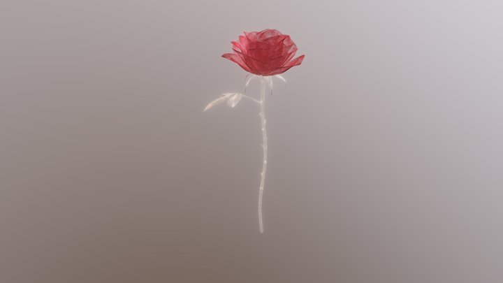 Rose -Red- 3D Model