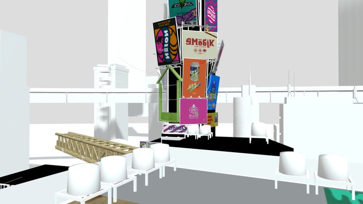 Splatoon 2 Plaza 3D Model