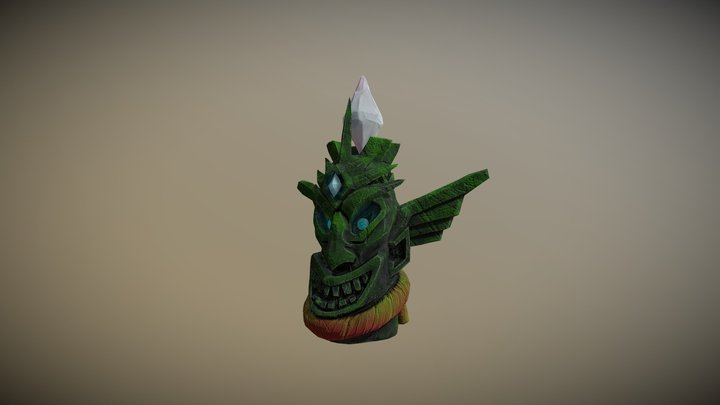 Tiki - Stone 3D Model