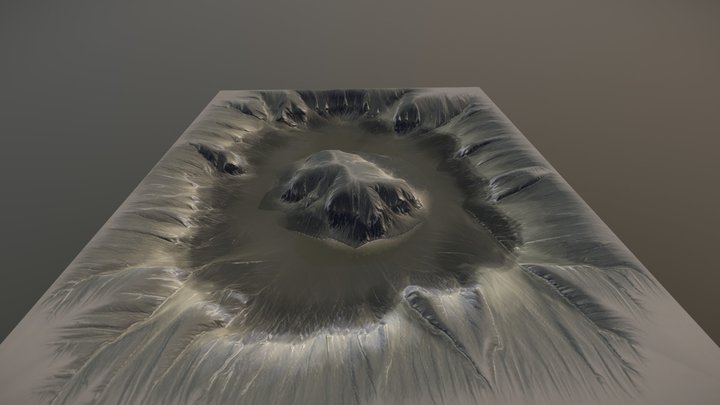 Terrain3 – Gratis 3D-model STL