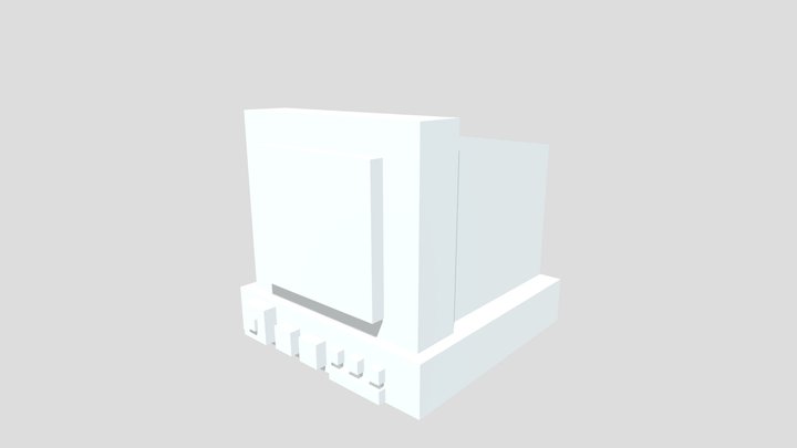 Old CRT (no texture) 3D Model